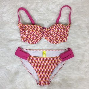 Cleo Swim By Panache Geometric Bikini